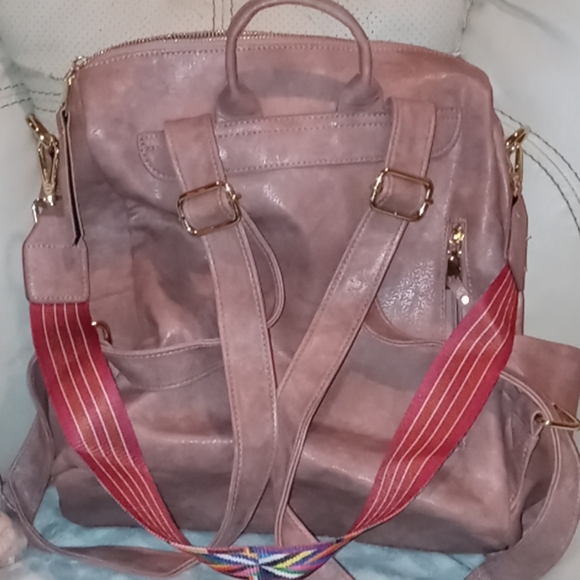 Mauve Pink Handbag Tote - Picture 3 of 4